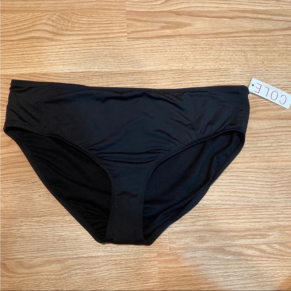 NWT Cole of California black bikini‎ bottoms XXL
